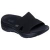 Pantolette SKECHERS "GO WALK ARCH FIT 2.0 SANDAL-", Damen, Gr. 37, schwarz, Textil, unifarben, sportlich, Schuhe, mit Goga Mat Fußbett, Topseller