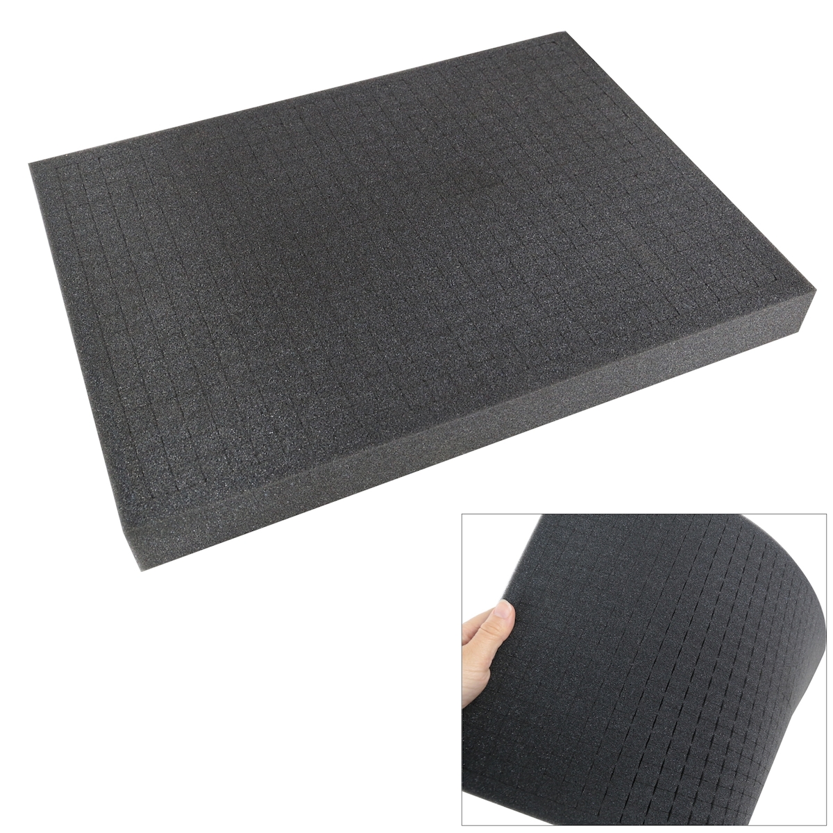 HMF 1458-25 Rasterschaumstoff, Würfelschaum, 345 x 275 mm, Koffereinlage, Tabletop, Höhe: 25 mm Image