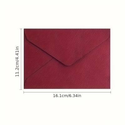 TEMU 20pcs Vintage Western Envelopes In Assorted Colors - Ideal For Wedding Invitations, Greeting Cards & Gift Wrapping - Textured , Battery- Image