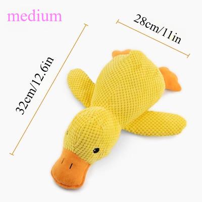 TEMU Dog Toy Plush Teeth Grinding Sound Small Medium-sized Dog Pet Sound Toy Yellow Duck Image