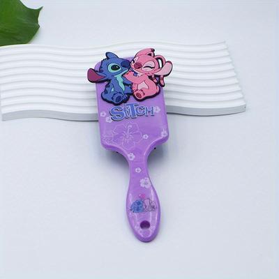 TEMU Air Cushion Comb, Stitch Cute Portable Hair Brush With Massage Pads Image