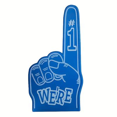 TEMU 1pc Finger Cheerleader Gloves, Jumbo Fingers, Cheerleader #1, Use Without Electricity, Great For Parties And Celebrating The Holidays! Image