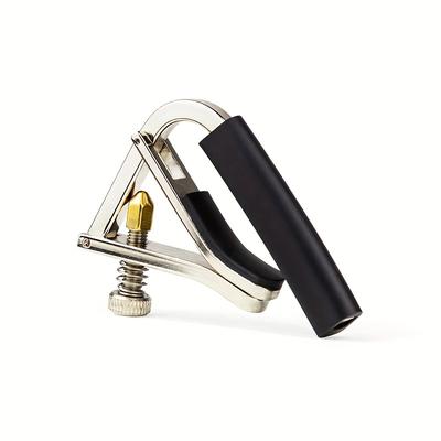 TEMU Adjustable Guitar Capo For Acoustic And Electric Guitars, Ukulele - Alloy Material, Variable , Easy Turning, No Screws Needed, Guitar Accessorie