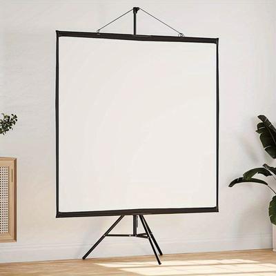 TEMU Made From High-quality Materials, The 72-inch 1:1 Projector Screen With Stand, , Reliable Stand, An For