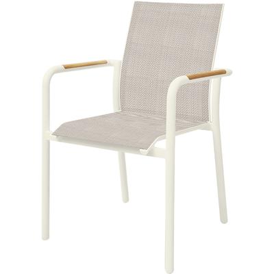 Gartenstuhl BEST "Paros", beige (sand), B:56,5cm H:89cm T:64cm, Aluminium, Stühle, Outdoor Dining Stuhl Image