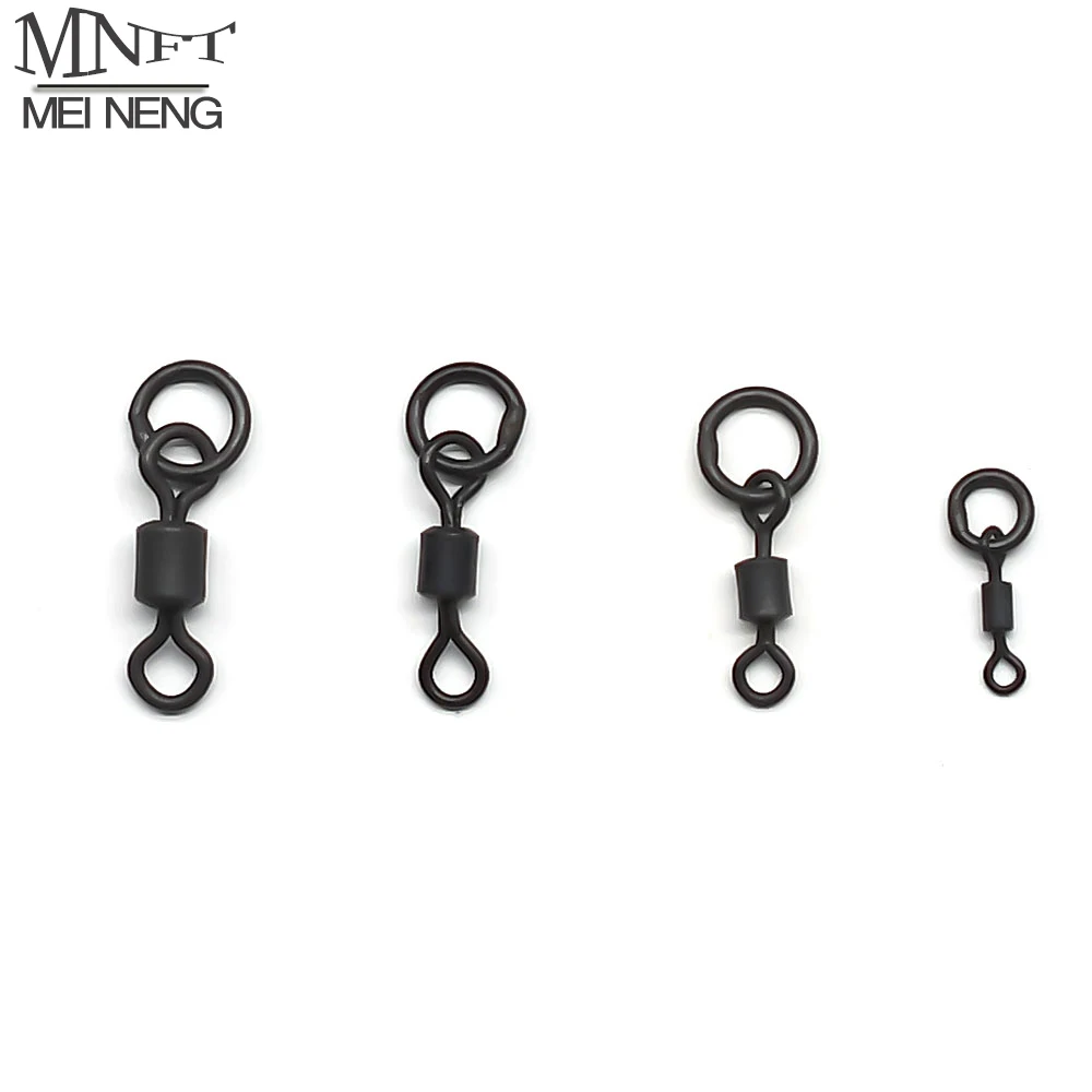 MNFT 40 Stück Quick Change Flexi Ring Swivel Rig Making Terminal Tackle Karpfenangeln Zubehör Image
