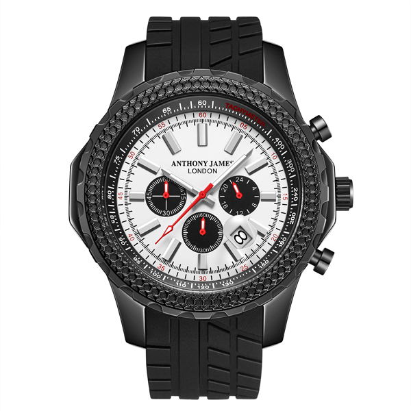 Handgefertigter Anthony James Limited Edition Chronograph Dashboard weiß Image