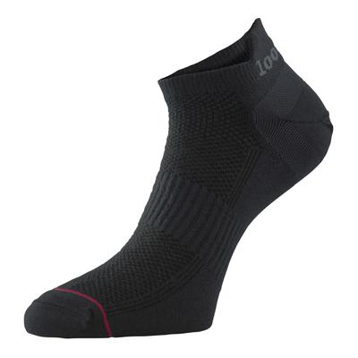1000 Mile - Damen Ultimate Low Cut Doppel-Lagen Feuchtigkeitsableitende Trainingssocken - Schwarz Image