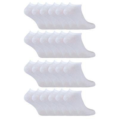 24er-Pack Mehrfachpackung Baumwoll-Sneakersocken für Herren und Damen Image