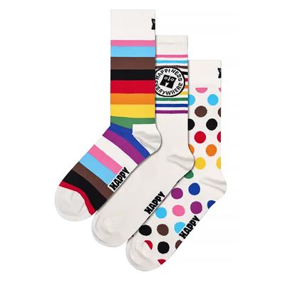 3er Pack Multipack Pride Socken Geschenkbox | Happy Socks | Mehrfarbige Regenbogen LGBTQIA+ Socken - Regenbogen Image