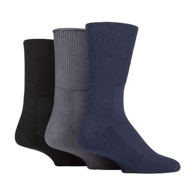 3er-Pack extra breite Bambus-Diabetikersocken für geschwollene Beine Image