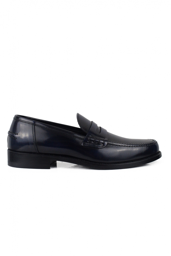 Alberto Leder-Mokassins Blau US 39