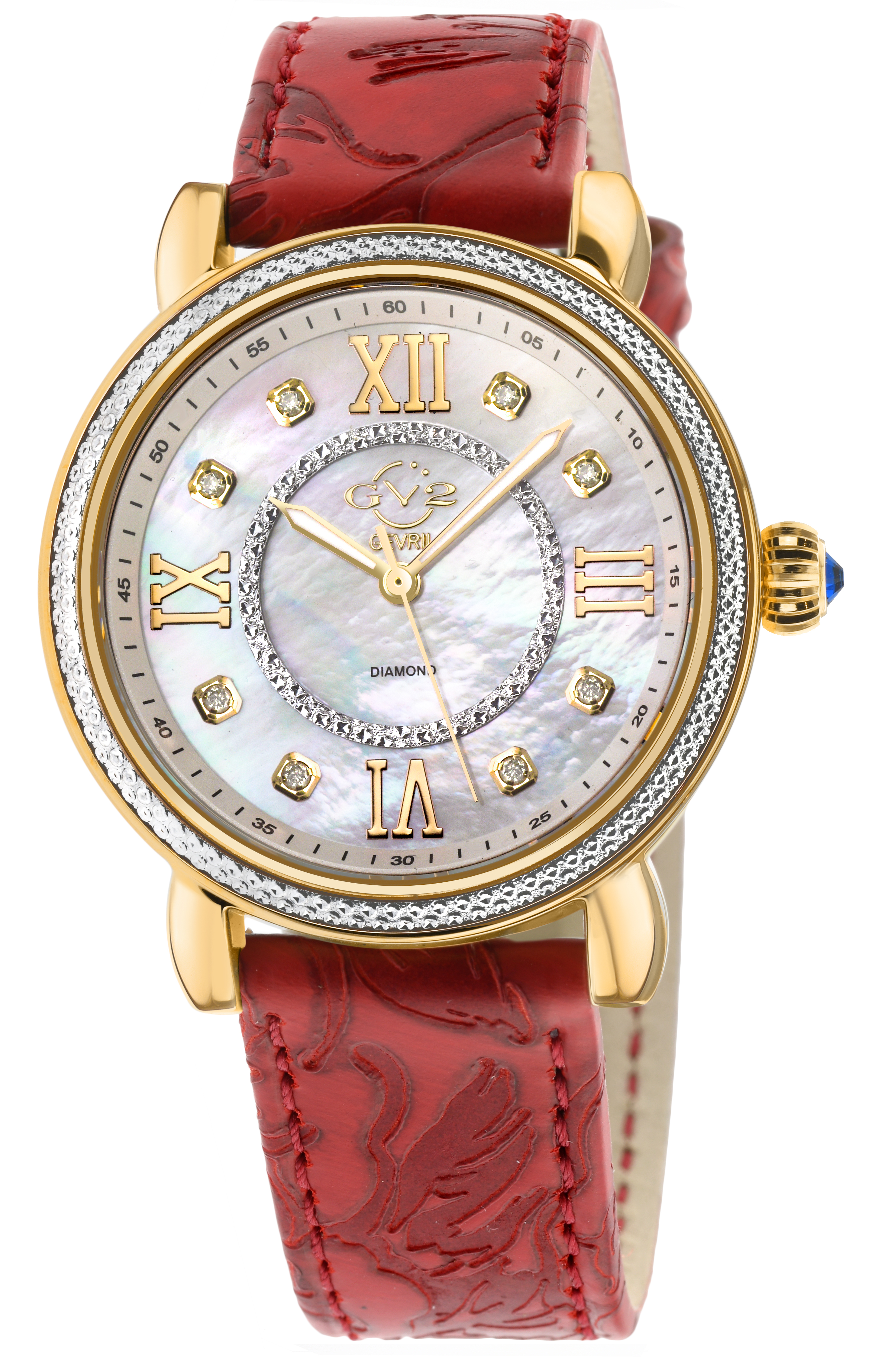 GV2 Damen Marsala Lederuhr Image