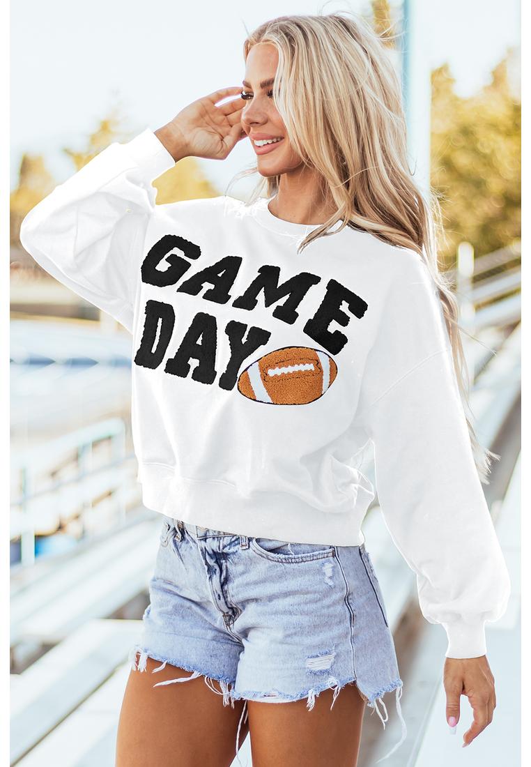 Azura Exchange Damen Spieltag Sweatshirt Weiß Image