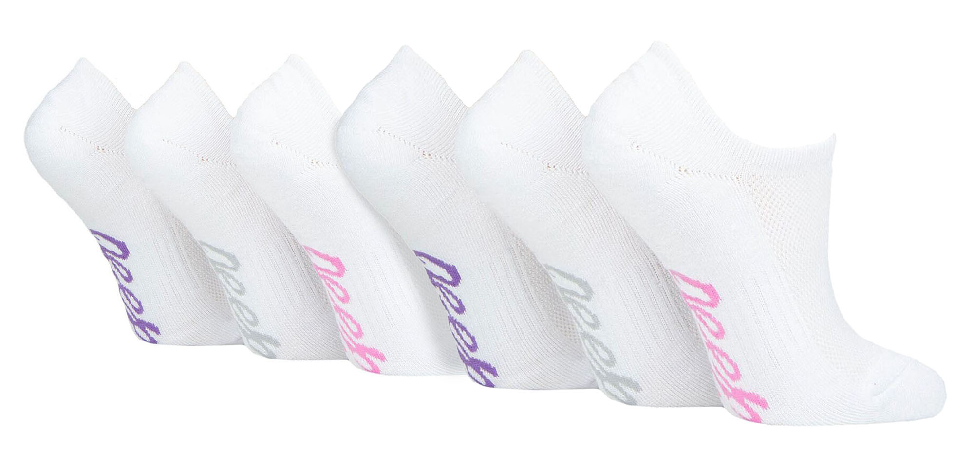 Damen 6er-Pack Bambus No-Show-Socken | Unsichtbare Socken mit Fersenhalt Image