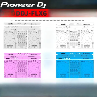 Pioneer DDJ-FLX6 Digital Controller DJ Disc Player DDJFLX6 Schutzfolie Full Surround Aufkleber. Nicht eisernes Panel Image