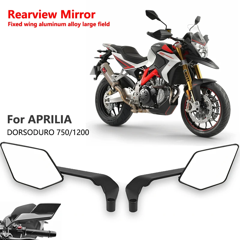 Für Aprilia DORSODURO 750 DORSODURO 1200 Motorrad Flügel Spiegel Rückspiegel Rotierenden NEUE Rück Seite Spiegel Image