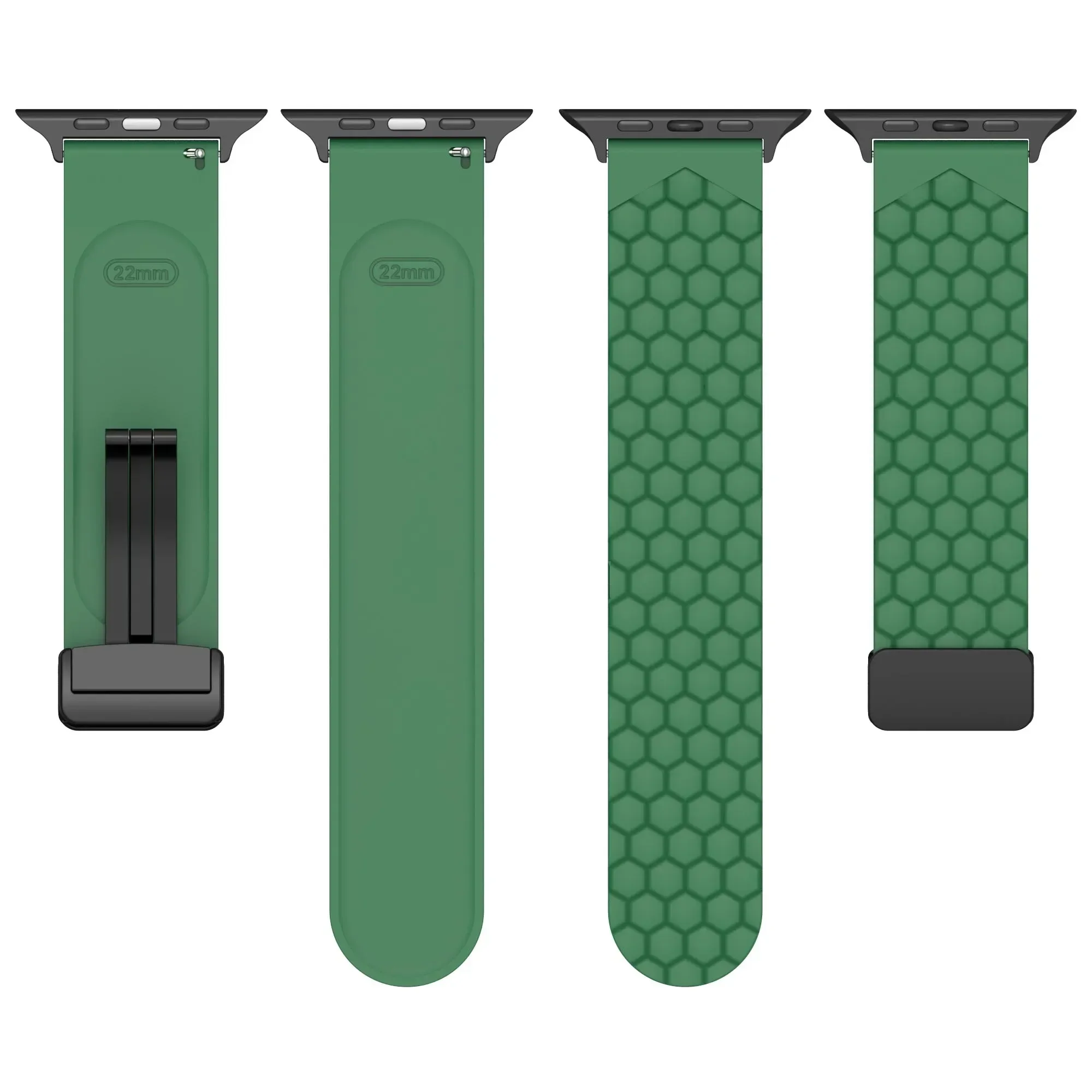 Silikonarmband für Apple Watch Ultra Armband 49 mm 44 mm 45 mm 46 mm 40 41 Serie 10 9 8 7 6 Handgelenkarmband für IWatch Magnetschnalle Image