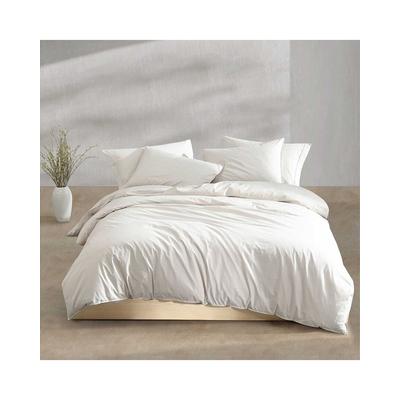 Calvin Klein 200 Thread Count Washed Percale Cotton Duvet Cover Set