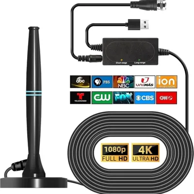 High gain TV antenna 4K 1080P, European and American high-definition indoor and outdoor digital TV antenna
