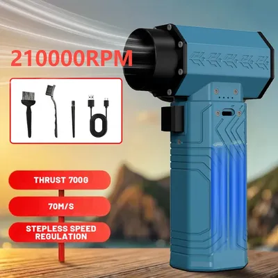 New 210000RPM Super wind 70M/S Mini Turbo Jet Fan 10000MAH Handheld Brushless Motor Generation Blower industrial Duct Fan car