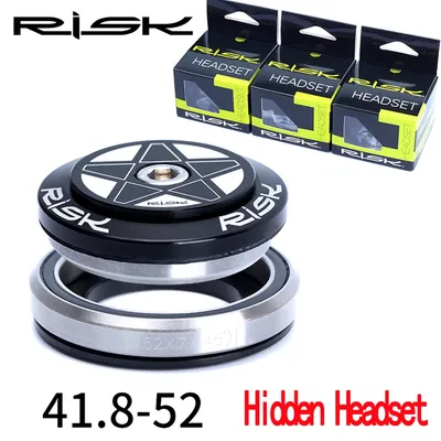 RISK Mountain Road Headset 41.8/42-52mm Double Bearing Headset Integrated 1 1/2 Tapered Straight