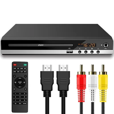 DVD Player 1080P High-defination Home DVD Player Box For TV DVD CD Discs Player AV Output Built-in