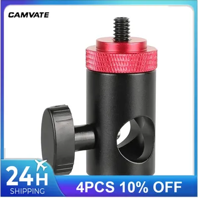 CAMVATE Light Stand Head (16mm ) With 1/4"-20 Thread Screw Mount For Camera Monitor/