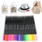 Stylo marqueur pour Textile, 12 couleurs/ensemble, imperméable, résistant aux couleurs, stylo Permanent pour bricolage de vêtements, Art Graffiti, dessin, peinture