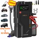 Avviatore di emergenza per auto portatile, avviamento di emergenza con compressore d'aria, avviamento di emergenza per batteria di picco da 6000 APortable, scatola di salto per batteria di auto,