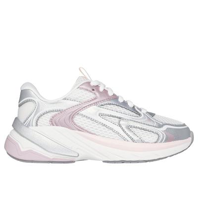 Skechers Girl's S2K Sneaker | Size 4.5 | Off White | Synthetic/Textile