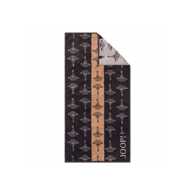 Duschtuch JOOP "Duschtuch Divided Doubleface Duschtuch 1er Pack" Gr. L, grau (dunkelgrau), B:80cm L:150cm, Frottier, Obermaterial: 100% Baumwolle CO., Handtücher (Packung) Image