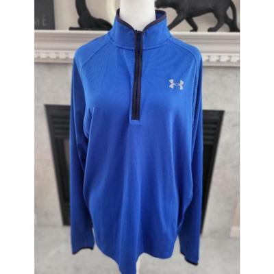 Under Armour Shirts | Under Armour Mens ¼ Zip Fitted Running Shirt | Color: Blue | Size: L