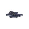 Zehentrenner TOMMY HILFIGER "HILFIGER WEBBING BEACH SANDAL", Damen, Gr. 38, blau (dunkelblau), Textil, casual, Schuhe, Sommerschuh, Flats, Bequemschuh, Dianette mit zweifarbiger Sohle