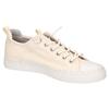Slip-On Sneaker MUSTANG SHOES, Damen, Gr. 37, beige (creme), Textil, casual, Schuhe, Slipper, Schlupfschuh, Freizeitschuh mit farbiger Sohleneinfassung