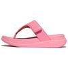 Zehentrenner FITFLOP "F-MODE GO", Damen, Gr. 40, rosa, Lederimitat, unifarben, casual, Schuhe, Sandale mit dämpfender MICROWOBBLEBOARD Technologie