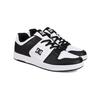 Sneaker DC SHOES "Manteca", Gr. 8,5(41), schwarz-weiß (weiß, schwarz, weiß), Obermaterial: Leder (Kuh) / Futter: Textil / Außensohle: Gummi, Schuhe