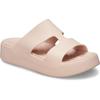 Badepantolette CROCS "Getaway Platform H-Strap", Damen, Gr. 39, beige (quartz), Croslite, sportlich, Schuhe, Sommerschuh, Schlappen, Badeschuh, Poolslides, weiche Innensohle