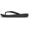Zehentrenner FITFLOP "iQUSHION MULTI-CRYSTAL", Damen, Gr. 38, schwarz, Synthetik, modisch, Schuhe, Sandale, Flats, Pool Slides mit Schmucksteinen verziert