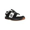 Sneaker DC SHOES "Lynx Zero", Gr. 7,5(40), schwarz-weiß (weiß, schwarz, weiß), 50.51% Leder, 39.8% Synthetikmaterial, 9.69% Polyester, Schuhe