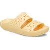 Badepantolette CROCS "Classic Floral Cut Out Sandal", Damen, Gr. 36, gold (goldgelb), Croslite, geblümt, casual, Schuhe, Sandale, Sommerschuh, Pool Slides mit genoppter Innensohle