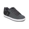 Sneaker DC SHOES "Court Graffik", Gr. 6,5(38,5), grau (dk grau, schwarz, weiß), 57.05% Leder, 28.2% Synthetikmaterial, 13.87% Polyester, 0.88% Textil, Schuhe