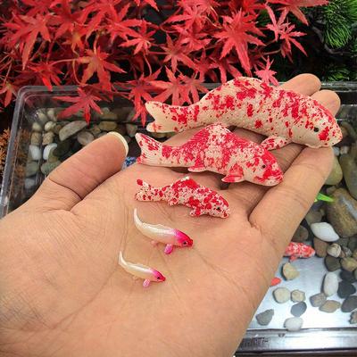 TEMU 5 Pcs\set Of Resin Fish Simulation Koi Fish Model, Diy Micro-landscape Fish Aquarium Koi Decorations, Suitable Micro-landscape Decoration Surprise Gift Image