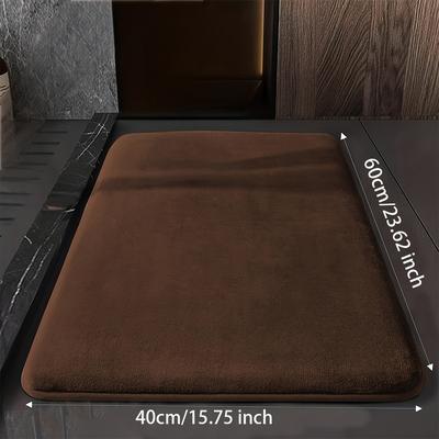 TEMU 25d Sponge Floor Mat - Non-slip, Luxurious For Entryway, Bedroom, Bathroom | Decor Image