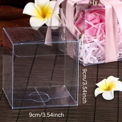 TEMU 10pcs Clear Plastic Pvc Display Boxes For Chocolate, Toys, Jewelry, Wedding, Birthday Party Supplies, Small Business Items, Wedding Decorations, Wedding Gifts, Wedding Accessories Image