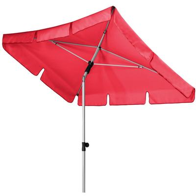 Active Sonnenschirm 180 x 120 cm in 7 Farbvarianten Mittelmastschirm Balkonschirm 809 Rot - Doppler Image