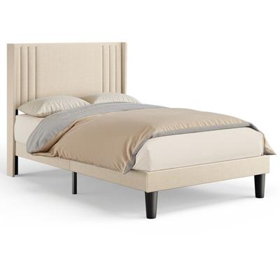 Bealife - Gepolstertes Bett mit Stauraum-Kopfteil und Lattenrost – 120x200 cm Kinder- und Image