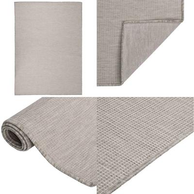 Vidaxl - Outdoor-Teppich Flachgewebe 200x280 cm Taupe - Outdoor-Teppich - Balkon-Teppich Image
