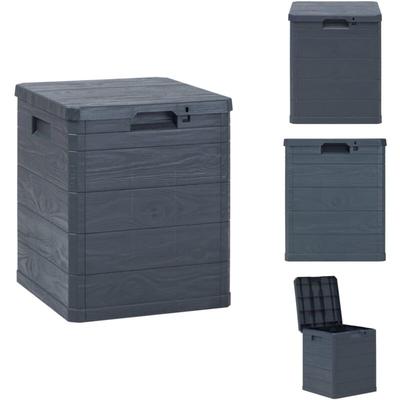 Garten-Aufbewahrungsbox 90 L Anthrazit - Gartenbox - Aufbewahrungsbox - Outdoor Möbel Image