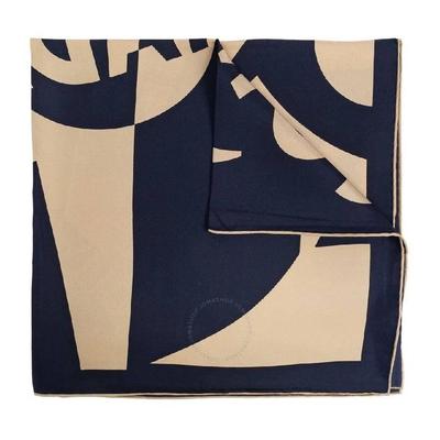 Logo Printed Silk Scarf